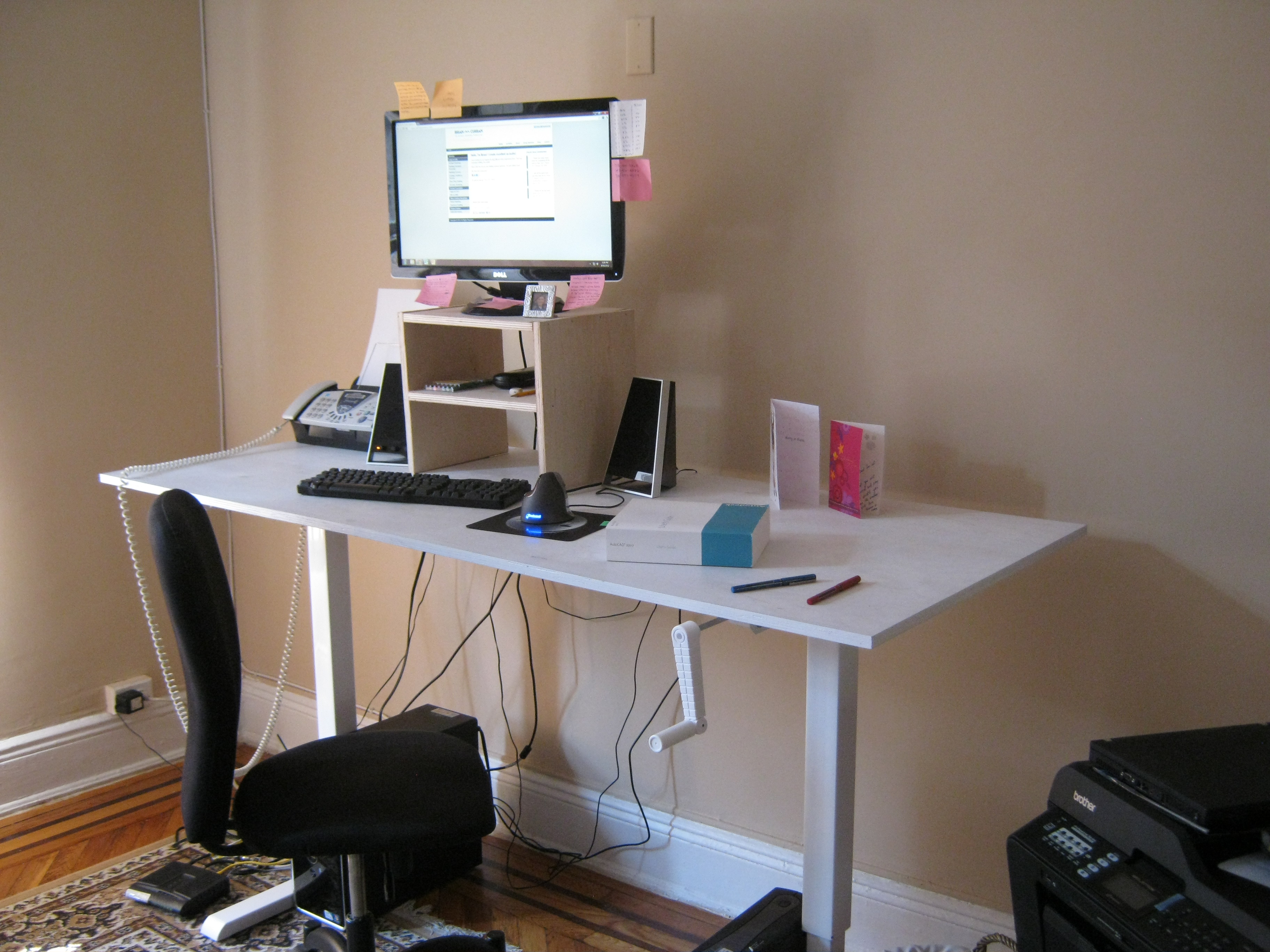 My Standing Desk By Brian M Curran Draftingservices Com