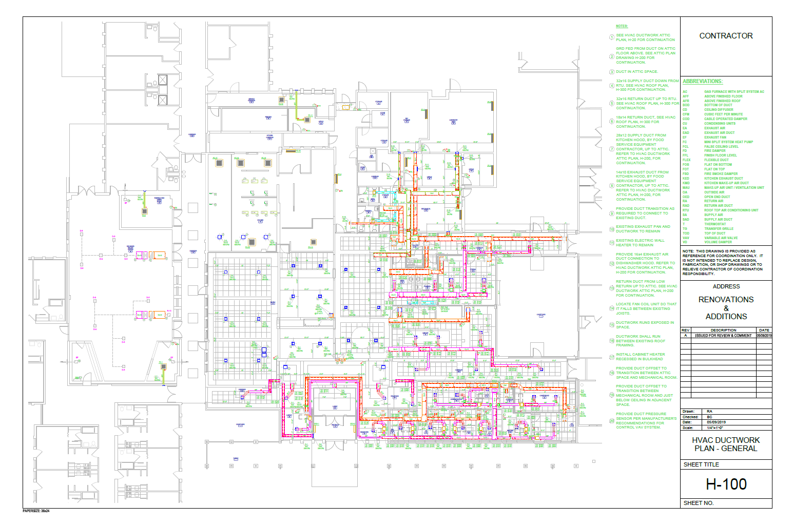 duct shop drawings